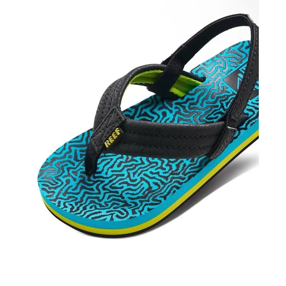 Reef Toddler Kids Ahi Flip Flop Sandals Water Friendly Backstrap (Size 6)